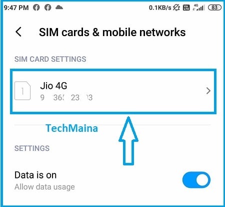 Set Network to 3G