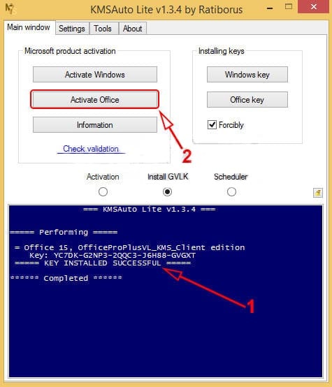 Steps to activate Office 2013 using KMS Auto-Lite