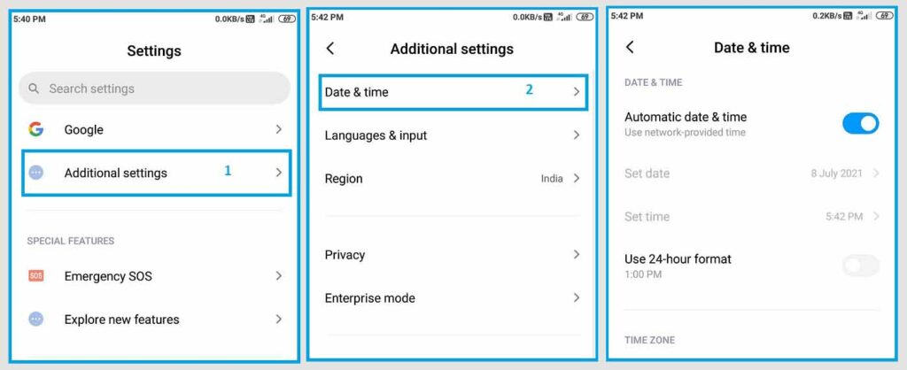 Try Changing the Clock Setting Format