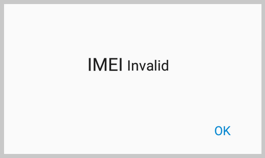invalid IMEI invalid IMEI