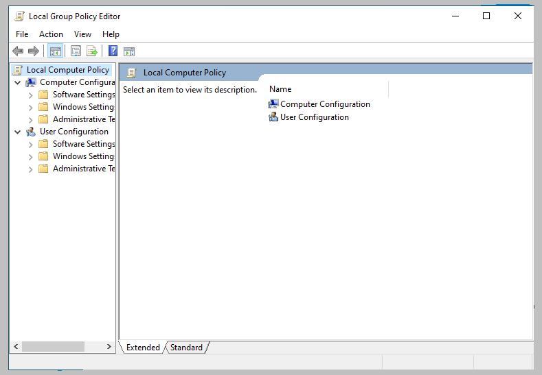 Setting Local Group Policy