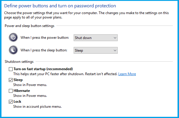 Turning Off the Hybrid Shutdown Feature Turning Off the Hybrid Shutdown Feature