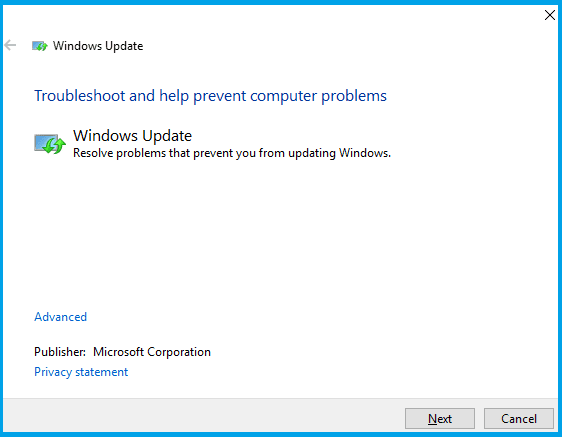 Use the Windows Update Troubleshooter Use the Windows Update Troubleshooter