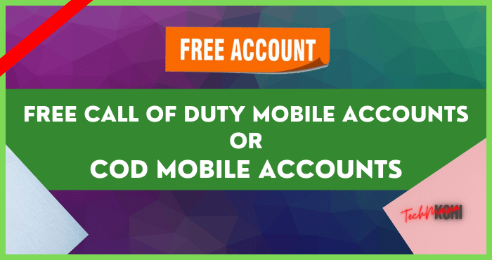 Free Call of Duty Mobile Accounts Free Call of Duty Mobile Accounts
