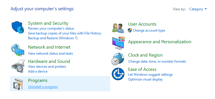 Reinstall Driver Programs Reinstall Driver Programs