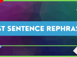 best Sentence Rephraser