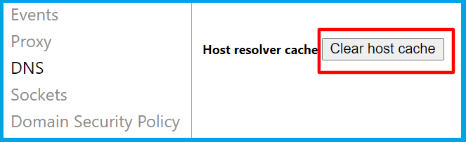 Clear DNS Cache Clear DNS Cache