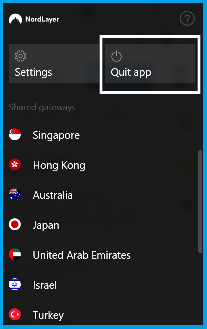 Disable VPN Disable VPN