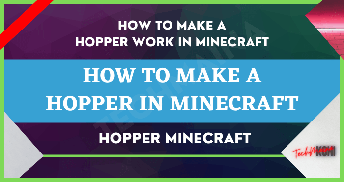 How to Make a Hopper in Minecraft How to Make a Hopper in Minecraft