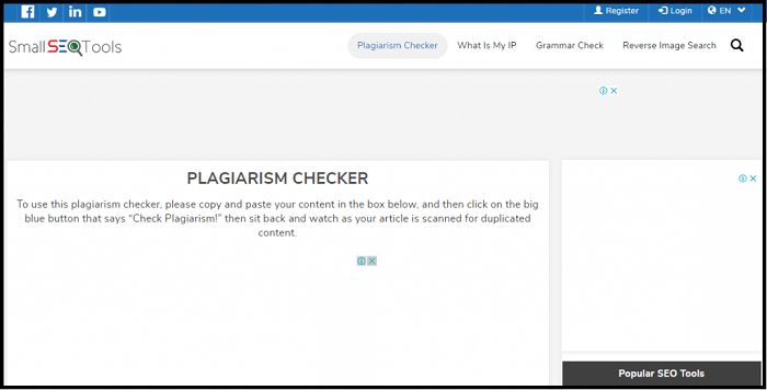 Plagiarism Checker Small SEO Tools Plagiarism Checker Small SEO Tools