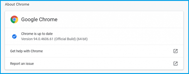 Update Chrome to the Latest Version Update Chrome to the Latest Version
