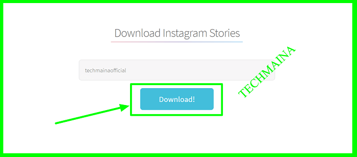 Using the site storysaver.net 1