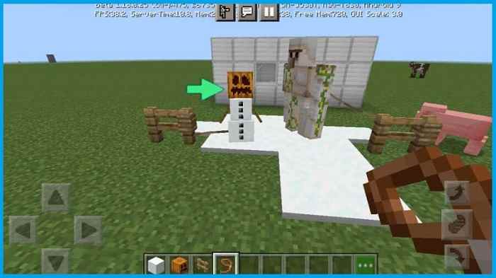 Put the Pumpkin on the Snow Golem Put the Pumpkin on the Snow Golem