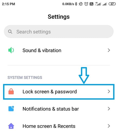 how to turn off glance in mi