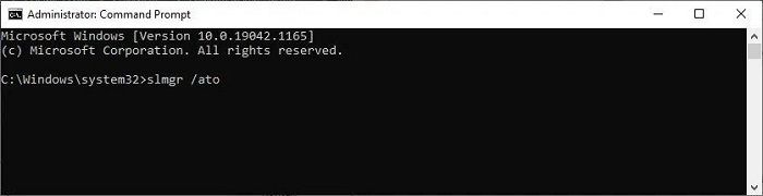 Activation via Command Prompt 2