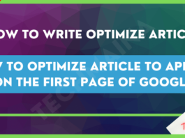 How to Optimize Article to Appear on the First Page of Google