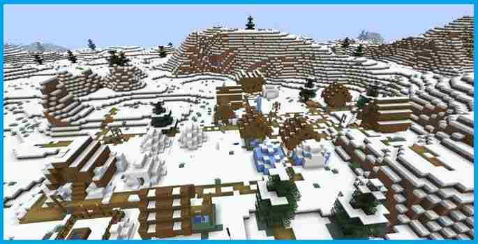 Igloo and Snowy Village Igloo and Snowy Village