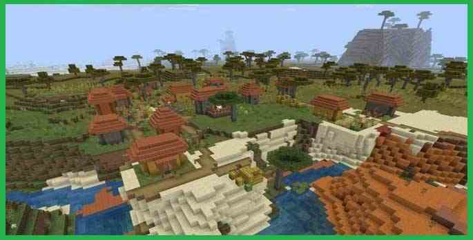 Varied Environment with the Village and a Large Mine Shaft Varied Environment with the Village and a Large Mine Shaft