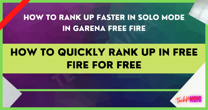 How to Quickly Rank Up in Free Fire for Free How to Quickly Rank Up in Free Fire for Free