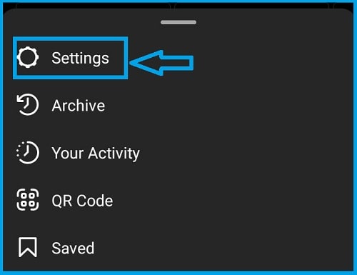please click Settings