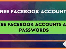 Free Facebook Accounts And Passwords