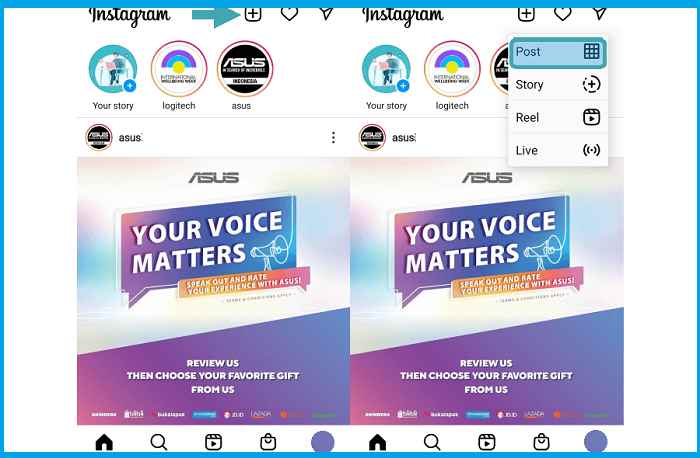 Open the Post Feature Open the Post Feature