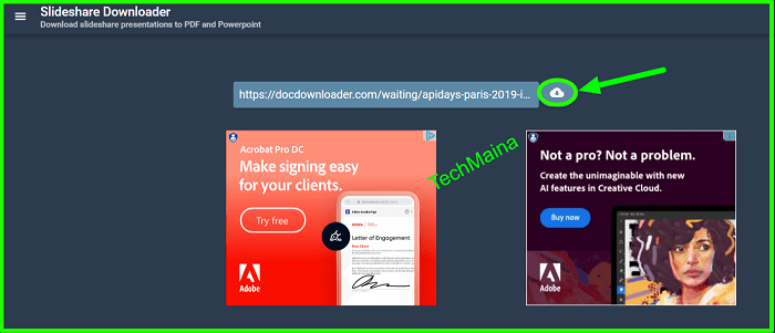 paste the URL of the file from