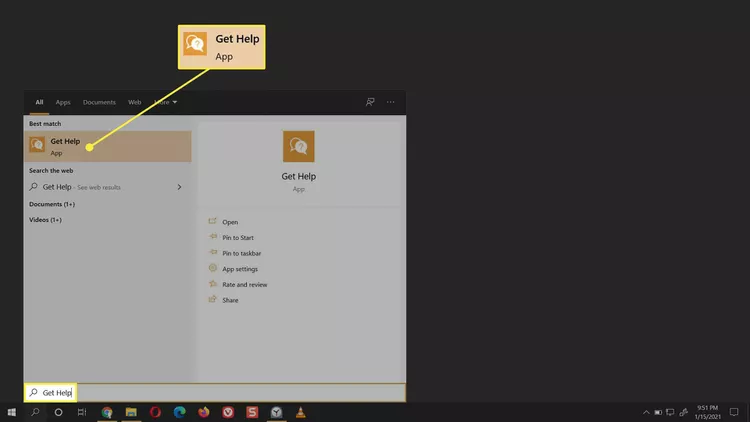 Get help windows Get help windows
