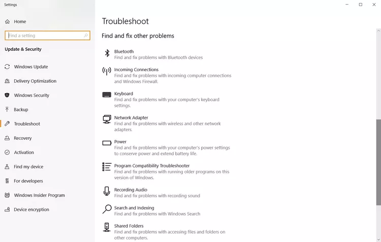 Try the Windows 10 Built-in Troubleshoot Try the Windows 10 Built-in Troubleshoot