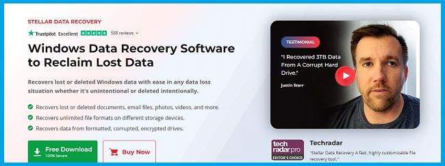 Stellar Data Recovery for Windows