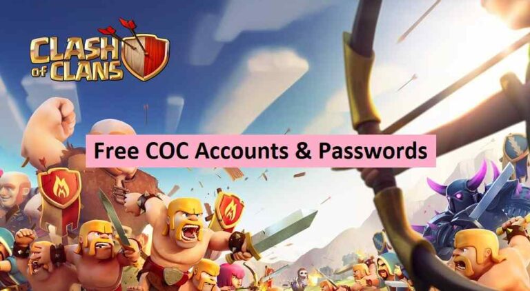 Free COC Accounts & Passwords